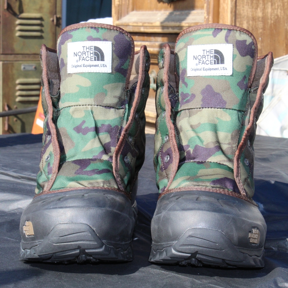 The North Face Green Camo Men's Boots